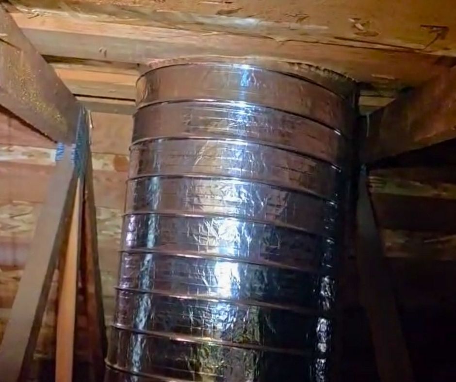 replacing ac ducts in attic