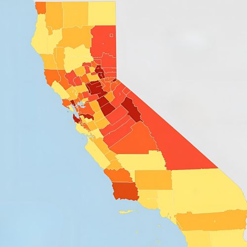 California heat map
