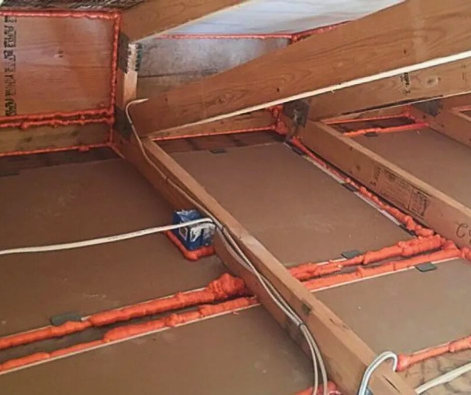 Attic Air Sealing with Rigid Foam and Spray Foam